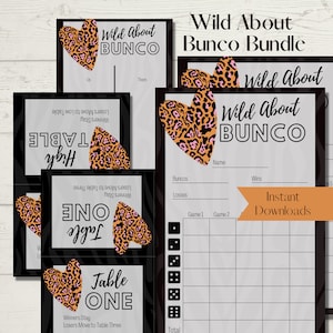 Bunco Score Sheet zum Ausdrucken - Printable Bunco Score Sheets zum Ausdrucken