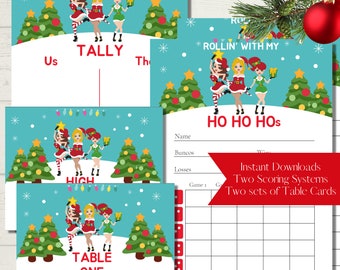 Christmas Bunco Score Sheet Bundle: Holiday Party Game (Digital Download)