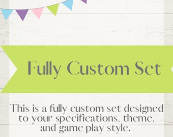 Custom Bunco Set (Please be Sure to Read Description)