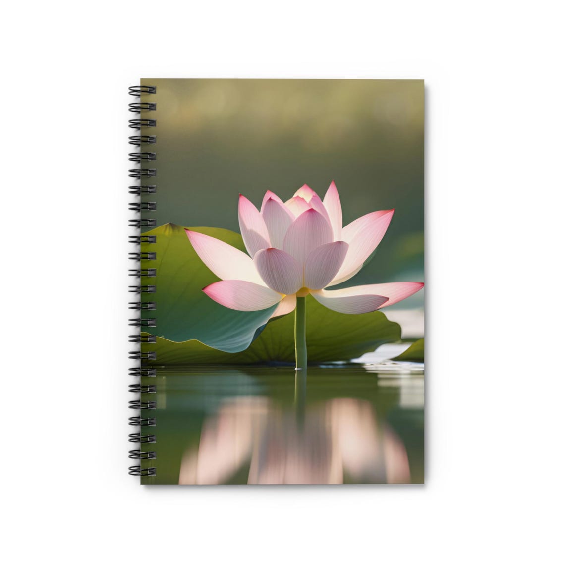 Pink Lotus Blossom Spiral Notebook - Ruled Journal, Floral Stationery ...