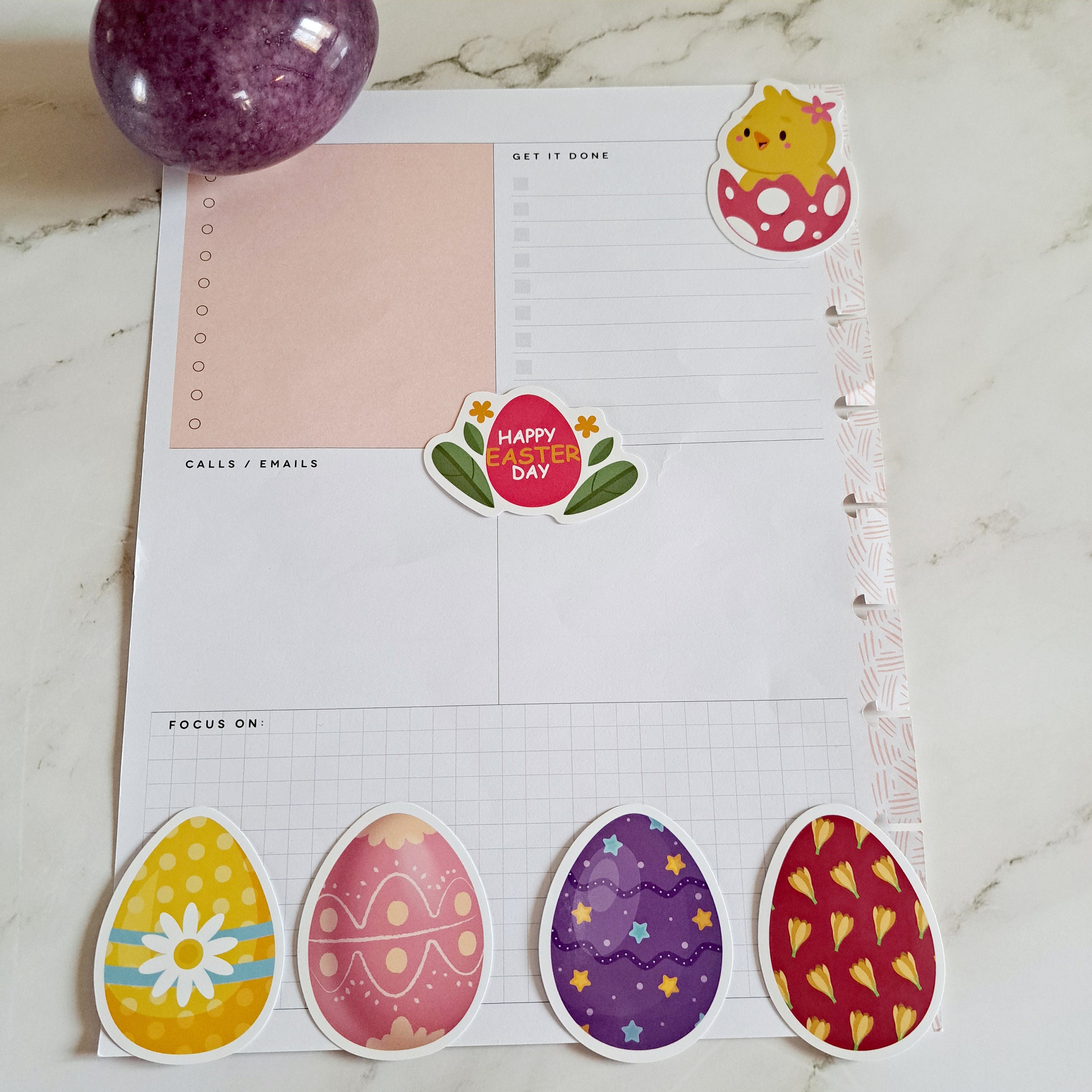 Vinyl Easter Sticker Pack| Pack of 5| Waterproof Holiday Stickers ...