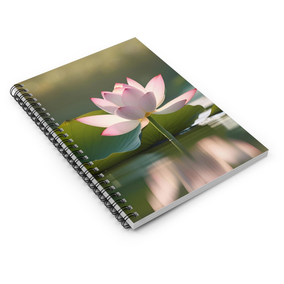 Pink Lotus Blossom Spiral Notebook - Ruled Journal, Floral Stationery ...