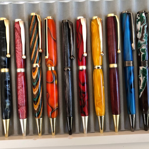 Hand Turned Pens, Handmade Pens, Pens, Wood/Acrylic Pens