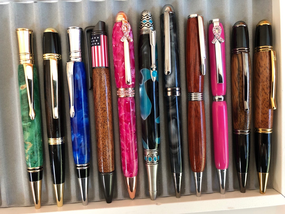 Here are some wood pens I made! : r/pens