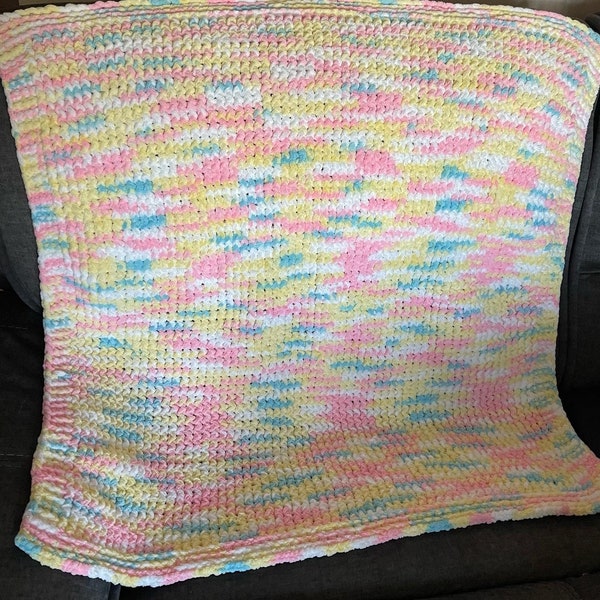 Loom Knit Baby Blanket Pattern Etsy