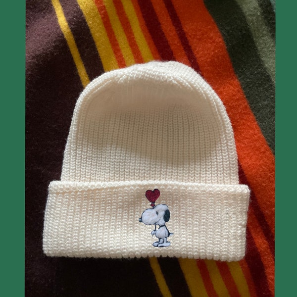 Snoopy inspired beanie