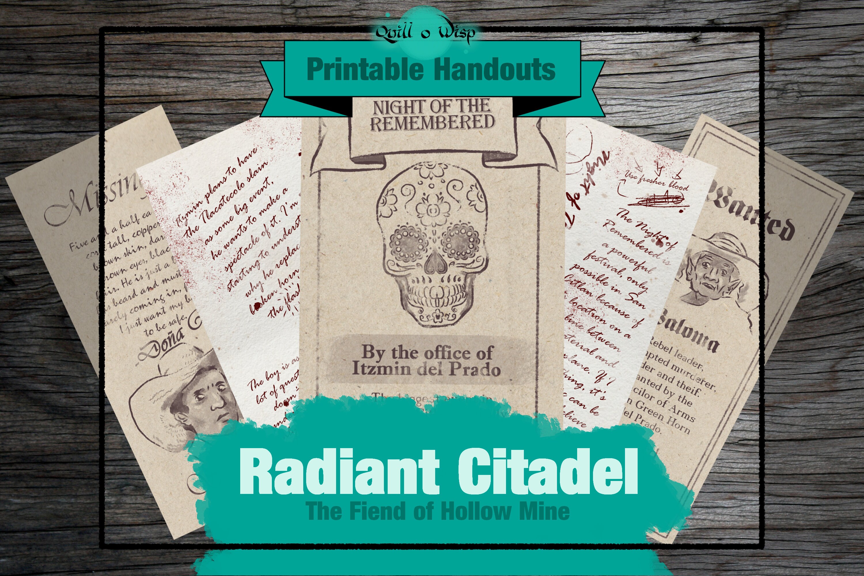 Radiant Citadel Handouts Latinx Adventure A TTRPG Digital