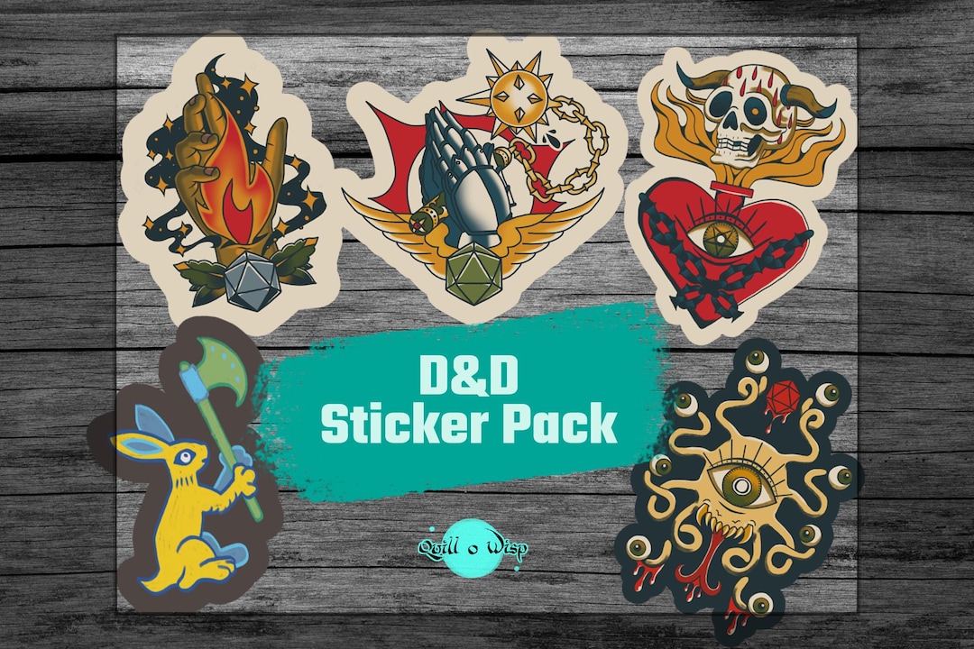 Dnd Switch Sticker Dnd Sticker Pack | Dnd Sticker| DM Sticker | Dnd Class Sticker | Dnd 5e ...