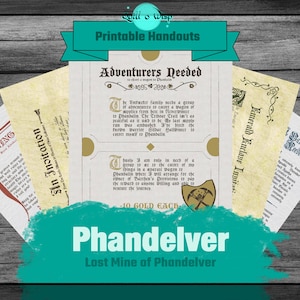 Lost Mine of Phandelver Flyers | Unique TTRPG Digital Handouts for DnD Starter Campaigns