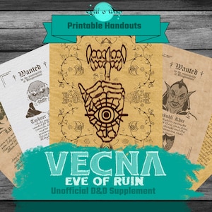 Vecna Vecna Eve of Ruin 5e Documents numériques pour TTRPG D&D Kas the Betrayer Gifts