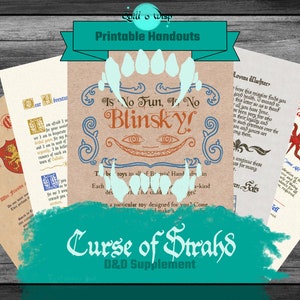 Curse of Strahd Handouts Download digitale per campagne DnD e appassionati di giochi di ruolo