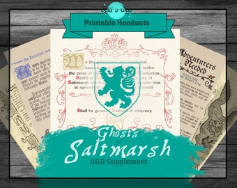 Ghosts of Saltmarsh Handouts | GoS | Greyhawk | DnD Art Digital Download DM Gift | DnD Gifts | DnD Digital | DM Gifts | DnD Props