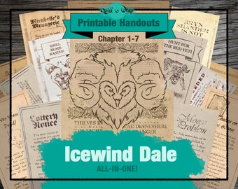 Icewind Dale All-In-One Handouts | Faerun | TTRPG Digital Download DM Geschenk | D&D Geschenke | DnD Digital | DM Geschenke | D&D Requisiten