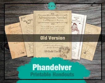 Mina velha de VersionLost de Phandelver de <br> Crie Seu Próprio Produto! Um presente DM de download digital TTRPG | DnD para impressão | DnD Digital | Presentes DM | Adereços DnD