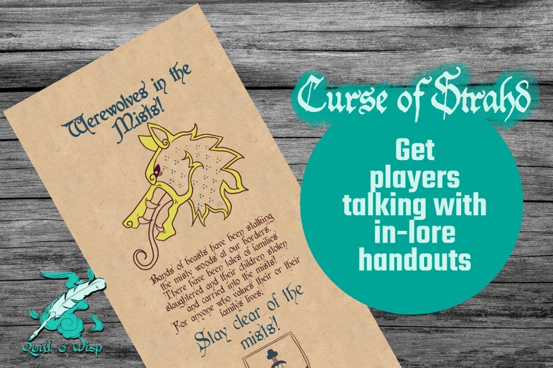 Curse of Strahd 5e Dnd Handouts Dnd Ravenloft Dnd Gifts - Etsy