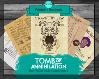 Tomb of Annihilation DnD 5e Handouts | Pathfinder 2e Mwangi | D&D Chult | DnD Requisiten | Ein TTRPG DnD Digital DM Geschenk | Acererak