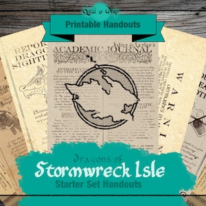 DnD Stormwreck Isle Fliers | A DM Gift TTRPG Digital Download | Faerun DnD Starter Set | DnD Digital | DM Gifts | DnD Props