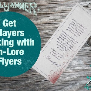 May include: A vintage-style flyer with a handwritten message about a mysterious character named "Blexalgel". The flyer is on a wooden surface with a quill and inkwell in the bottom right corner. The text reads: "Greetings, old friend, seems you haven't heeded my warning to never show your face around these parts ever again. Watch your back friend, because me and mine think it would lack a lot better with daggers stitching out of it. And haven't I only ever wanted the best for you? Keep an eye out for my ship, we will be visiting soon. Blexalgel!"