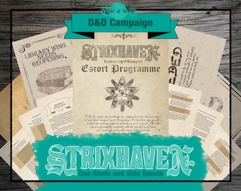 Strixhaven 5e Side Quests for D&D: Digital DM Download Gifts