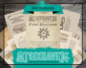 Strixhaven 5e DnD Nebenmissionen | D&D OneShots | D&D Geschenke | Ein TTRPG DnD Digital Download DM Geschenke | D&D One Shot