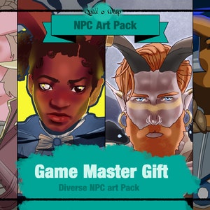 DM Gift | DnD Tiefling NPC Pack | DM Gifts | DnD Gift | DnD Gifts | Dungeon Master Gift | Dungeon Master Gifts | DnD Art