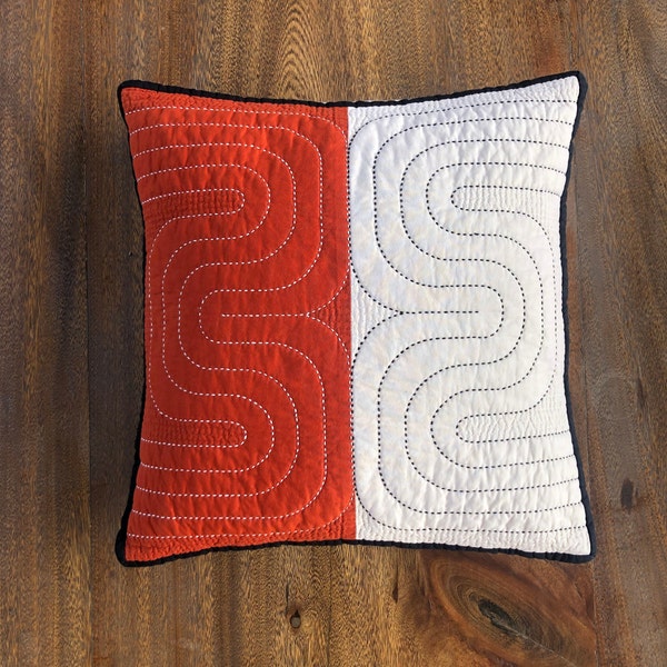 Quilted Throw Pillow Etsy
