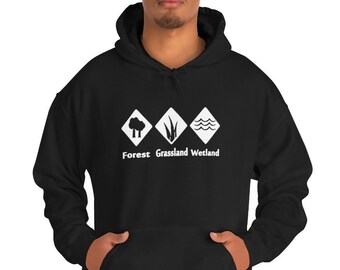 Wingspan bordspel uniseks hoodie, spanwijdte bordspel uniseks sweater met capuchon