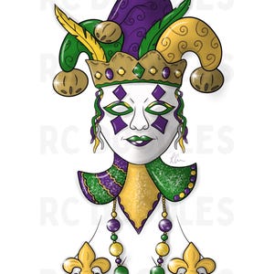 Mardi Gras | Mardi Gras Mask | Mardi Gras Decoration | New Orleans | Digital Download | High Quality | Fleur De Lis