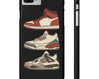 Retro Sneaker Art Design Slim Phone Case, Protective Phone Cover, Sneaker Lover Gift, Collector Gift, Phone Accessories, Cool Phone Cover