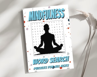 Mindfulness & Anxiety Relief Word Search Book for Kids and Adults | Calming Brain Game Puzzle | Great Gift for Stress Relief Mental Wellness
