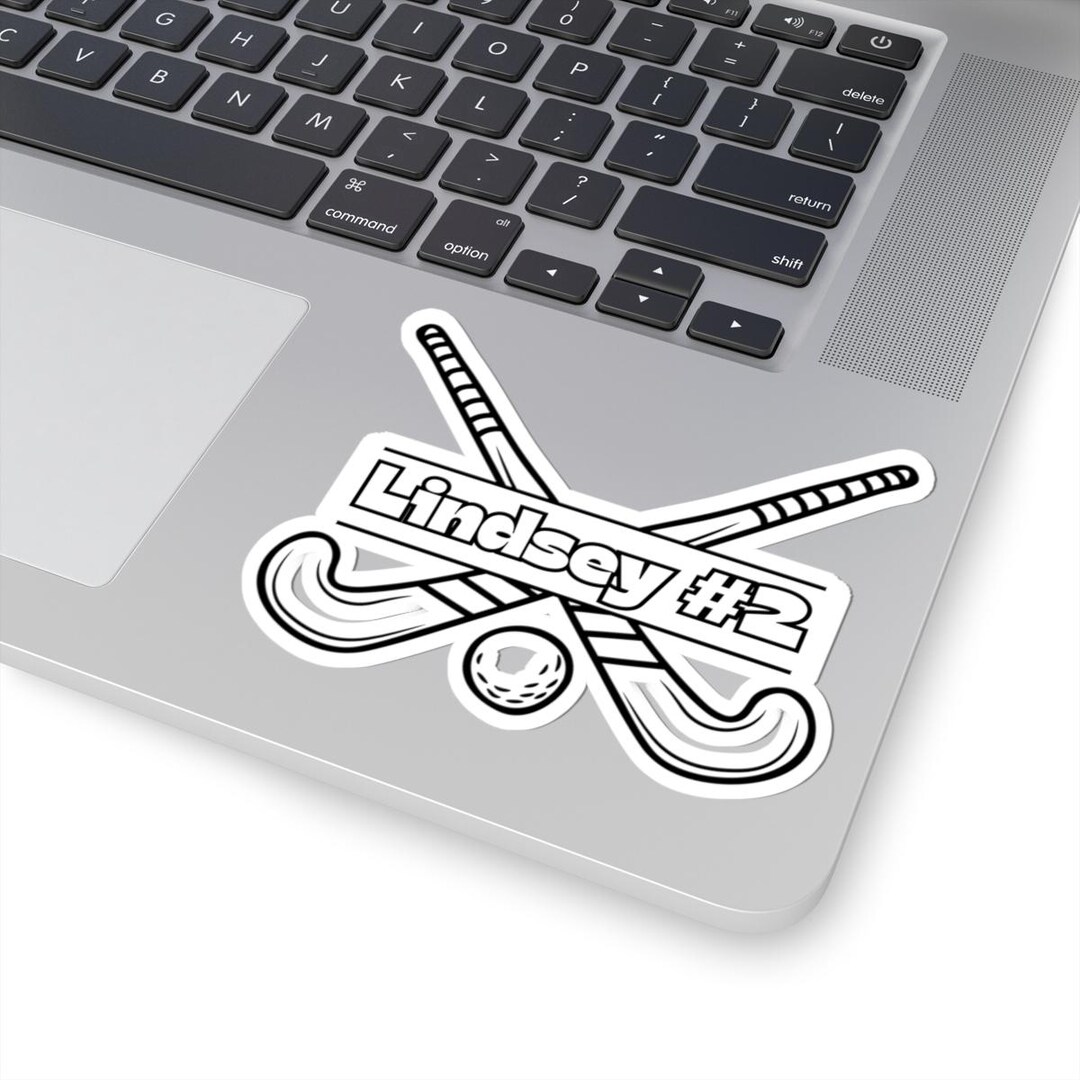 Field Hockey Sticker, Customizable Player Name & Number, Personalized ...