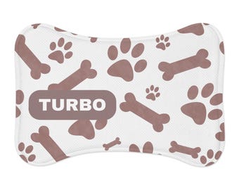 Personalized Pet Feeding Mats for Dogs, Custom Dog Food Mat, Puppy Feeding Station, Cute Pet Accessories, Dog Lover Gift