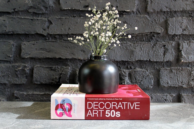 Minimalist Black Ceramic Vase Pampas Grass Vase Decor in Etsy