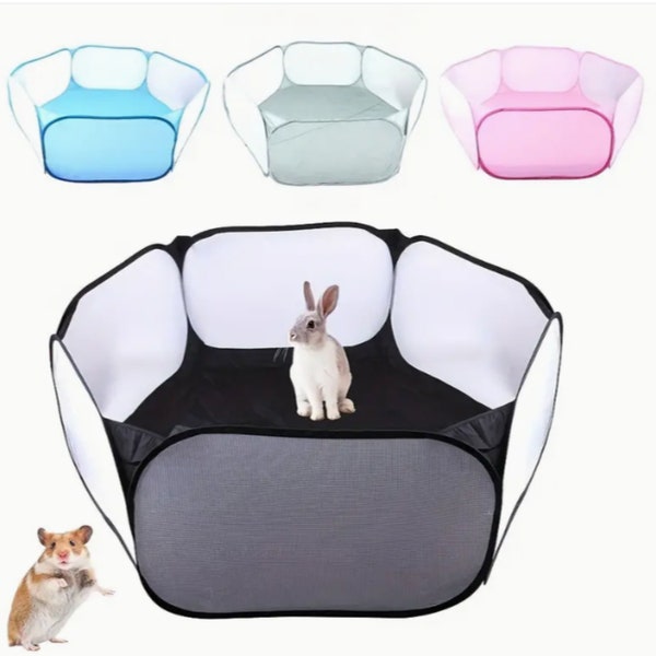 Pet Net Playpen Tent For Hamsters, Gerbils, Mice, Guinea Pigs and Rabbits