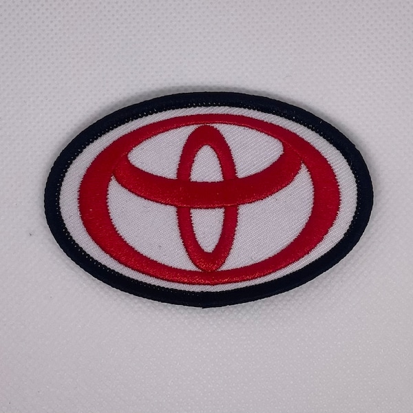 Toyota Patch Iron on or Sew on, 3”x 2” inches (Great Quality Patch) Toyata Racing. Camry, 4-runner, Tacoma,. (Free Shipping in USA)