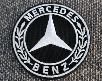 Mercedes Benz Patch: Iron On/Sew On, 3" AMG Racing Patch