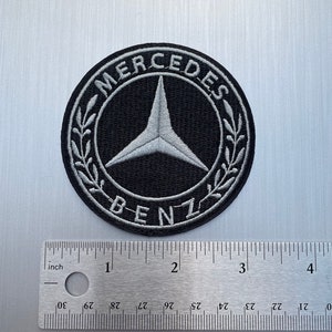Mercedes Benz Patch Iron on or Sew on, Large size 3 inches Excellent Quality Patches Free Shipping image 1