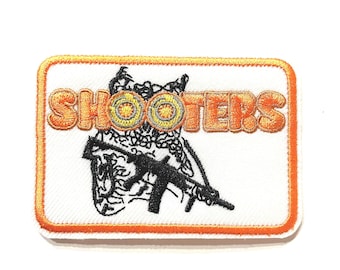 Shooters 2nd Amendment Patch - Iron On - 3&quot; Wide
