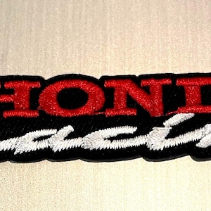 Honda Motorcycle Wing Mugen NSX Racing HRC Type R YAMracing Badge Iron On or Sew on Embroidered Patch (free shipping)