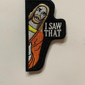 Funny Jesus Embroidered Patch, Church Humor Morale Patch (Hook & Loop) image 2