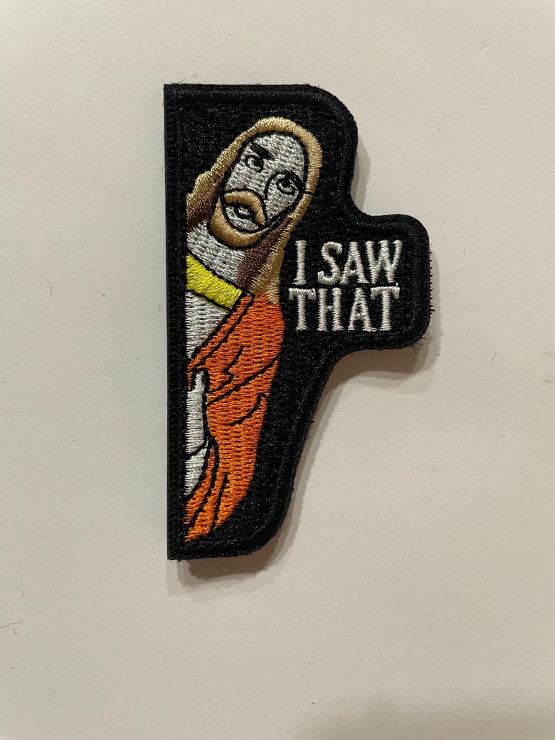 Funny Jesus Embroidered Patch, Church Humor Morale Patch (Hook & Loop) image 2