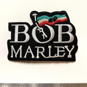Bob Marley Embroidered Patch - Iron On/Sew On - 3.5"