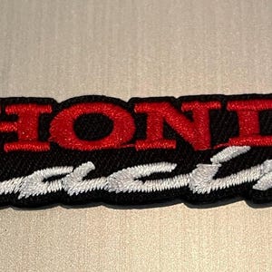 Honda Motorcycle Wing Mugen NSX Racing HRC Type R YAMracing Badge Iron On or Sew on Embroidered Patch (free shipping)
