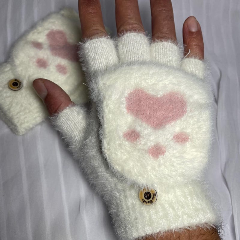 Black Cat Fingerless Gloves Costume Accessory main image 0