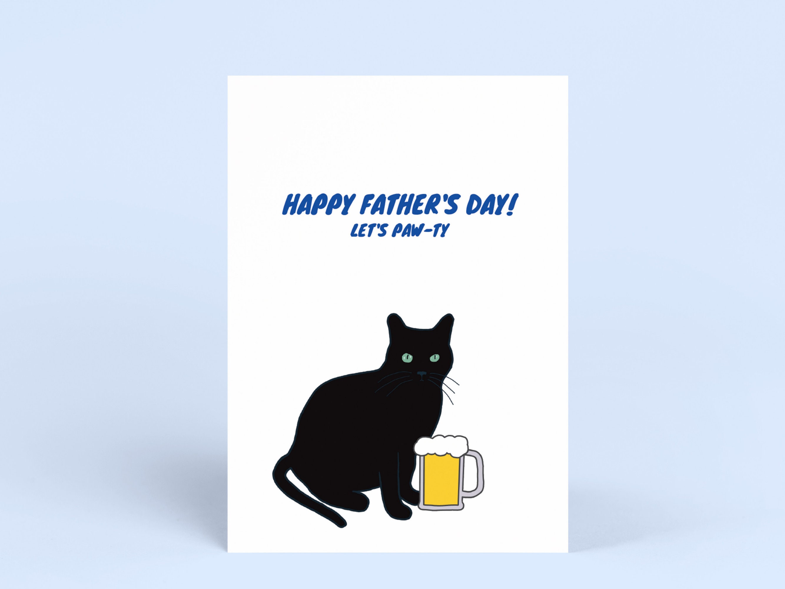 Cat Father's Day Card | Printable Father's Day Card | Instant Download ...