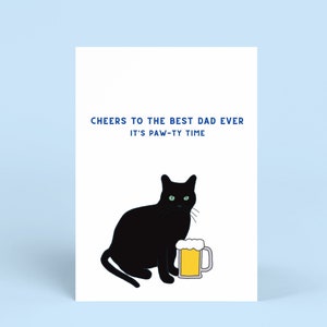 Cat Father's Day Card | Printable Father's Day Card | Instant Download ...
