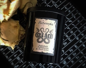 HECATE ~ Nightshade, Frankincense & Moon Lotus Soy Candle
