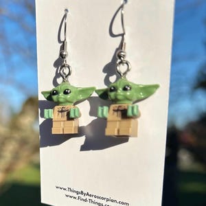 Boucles d&#39;oreilles figurine enfant/bébé Yoda/Grogu