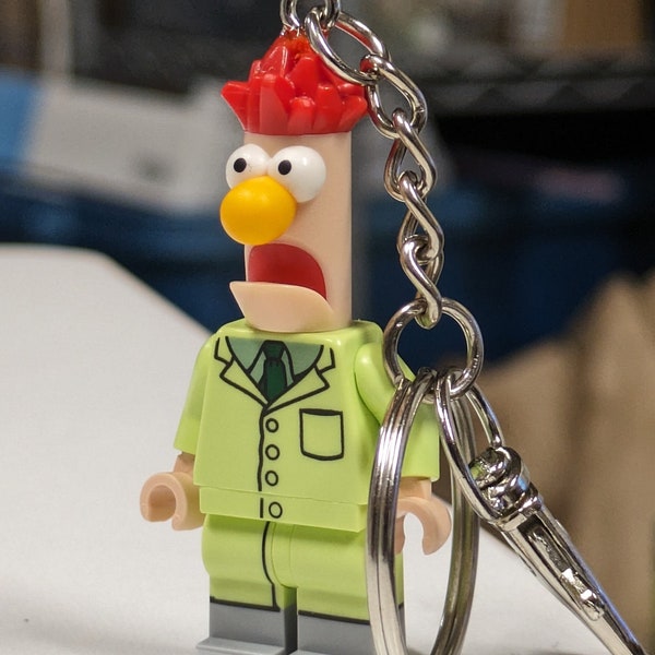 Beaker the Muppet Keychain Etsy