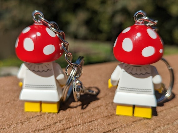 Mushroom Sprite minifigure keychain - Etsy 日本